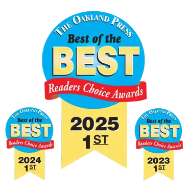 The Oakland Press Best of the Best Readers Choice Awards 2023, 2024 & 2025 Winner